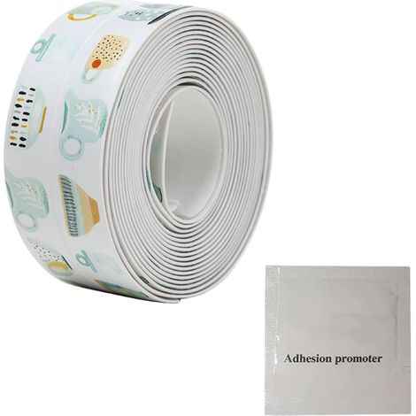 Ruban Etanche - PVC Auto-Adhesif 320 x 3,8 cm - Pour Joints Cuisine Salle De Bain Evier Baignoire - 1 Pièce (1/5)