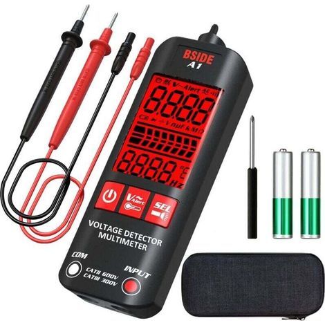 Mini Multimètre numérique automatique Grand écran 3 résultats Stylo détecteur de tension sans contact Testeur de tension CC CA 6V-1000V/90V-1000V Ohm Mètre electricien NCV Fil sous tension,de DEBUNS (1/5)