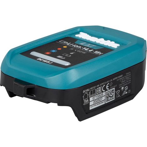 Makita DC18SJ 14.4-18 V LXT Compact USB Fast Battery Charger (1/5)