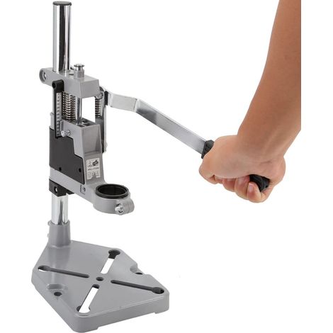 Electric Drill Frame Combination Suit Aluminum Alloy Plug-in Drilling Frame Maximum Drilling Depth 60mm Desktop Auxiliary Maintenance Tools Drill Floor Press Frame (1/5)