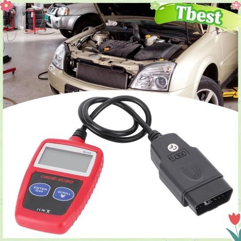 Tbest Scanner OBD2 Scanner de Diagnostic de Voiture MS309, Détecteur de Défauts , Outil Automobile à écran LCD moto diagnostic (1/5)