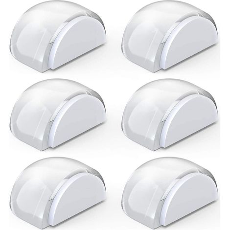 6 Stück Türstopper Boden Selbstklebend Transparent Door Stopper zum Schutz von Wänden und Türen (1/5)