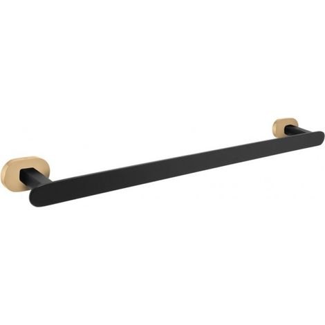 Porte-serviette YUKON en laiton noir doré 50,6 cm (1/2)