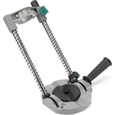 Support foret angle 45° – alliage aluminium – guide perçage réglable – perceuse électrique (1/5)