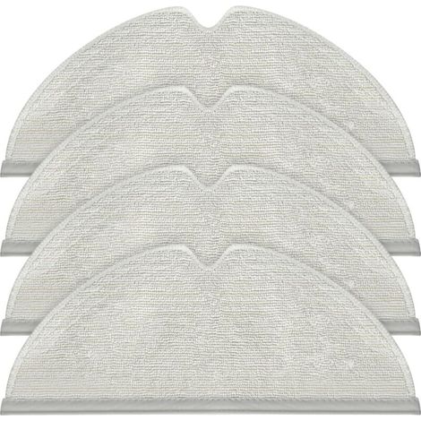 Lot de 4 Chiffons Lavables et Réutilisables pour Aspirateur Robot – Compatible avec Dreame et Xiaomi Mijia 1C (1/4)