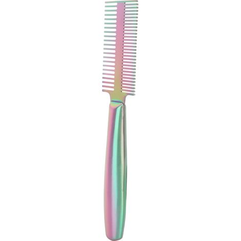 Peigne de toilettage pour chien et chat à poils longs et courts, avec dents denses intégrées et prise en main facile. Coloris. (1/5)