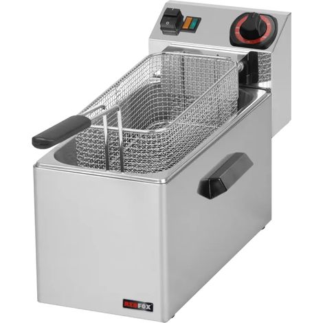 Friteuse électrique pour les poissons 0,75 kW/l, 8 l TOP 230 V REDFOX - FE 08 - REDFOX