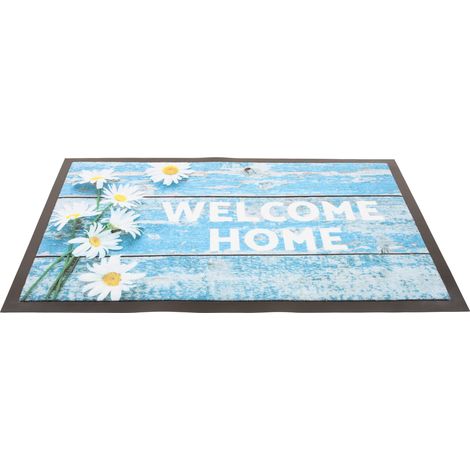 Paillasson Welcome Home marguerites blanches - Modèle Nil