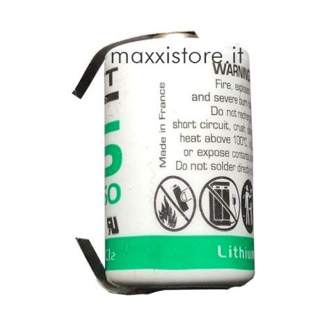 Saft batteria litio lamelle 3,6V 1200mAh 1/2 AA originale ER14250 - LS14250CNR