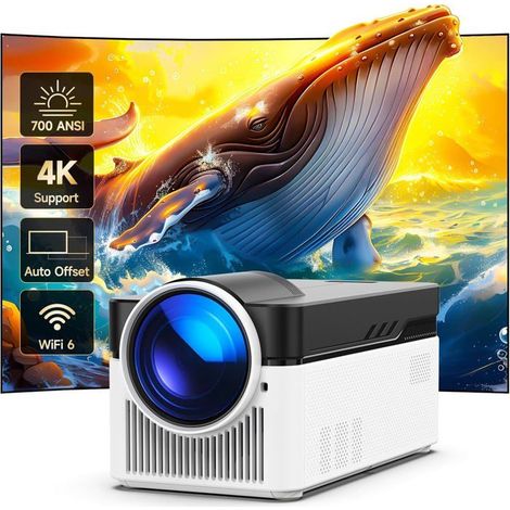 Projecteur 4K - ZIG-ZAG TERRITOIRES - HY450 - 700 ANSI - Wifi/Bt - Courte Focale