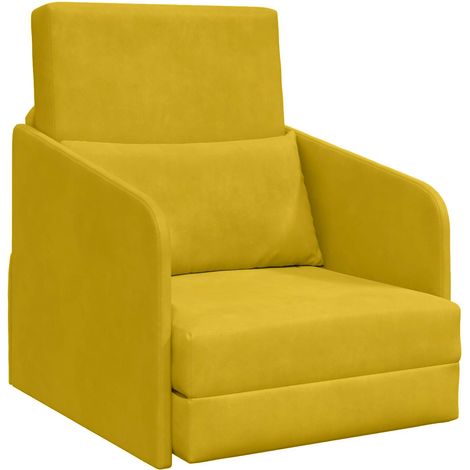 Maison Exclusive - Schlafsofa Gelb 65 x 80 x 83 cm Samt