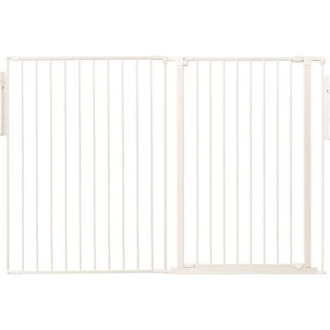 Safetots Premium Extra Tall Room Divider, up to 154cm Wide, White, 105cm Tall, Multi Panel Barrier for Baby and Toddler