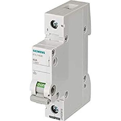 Interruttore di sezionamento modulare 40A 1P 230V 5TL1140-0