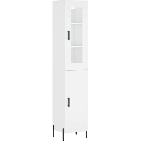 Maison Exclusive - Credenza Bianca 34,5x34x180 cm in Legno Multistrato