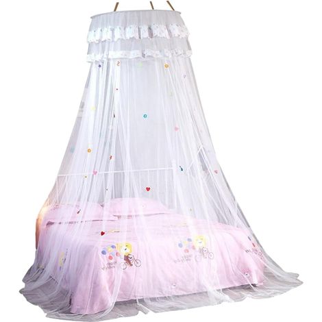 Moustiquaire suspendue en dentelle pour lit, protection légère et (1/5)