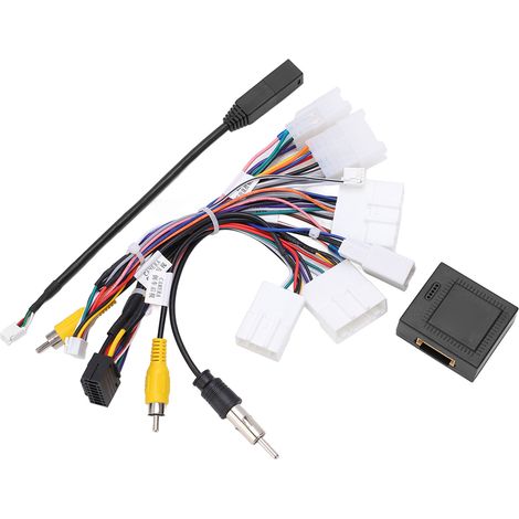 Cablaggio radio a 16 pin, cavo di alimentazione GPS di ricambio per RAV4, Highlander, Corolla, Levin, Camry, Reiz (1/5)