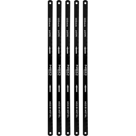 Lame de scie à métaux 300 x 12,5 mm, bimétal, 5 pièces. (1/5)