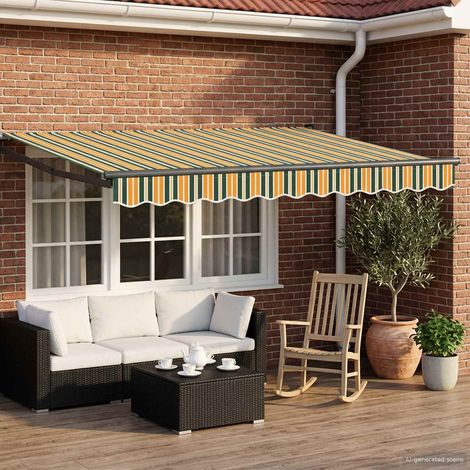 Teenpull – Manuelle Gelenkarmmarkise mit LEDs 3,5 x 2,5 m (1/5)