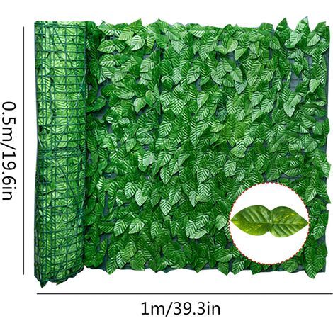 Artificial leaf screening roll, UV fade protection, cover wall, landscaping, garden fence, balcony screen for indoor and outdoor decoration (1/5)
