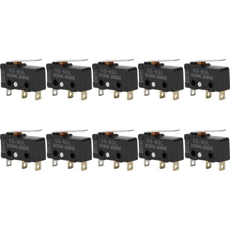 Interrupteur de fin de course 3D ENDSTOP SS-5GL pour RAMPS 1.4 - Lot de 10, contact mécanique pour imprimante 3D, précision fiable, compatible reprap. (1/5)