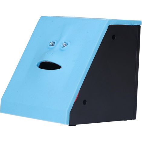 Tirelire électronique pour enfants, avec mécanisme automatique pour manger les pièces (bleue) (1/5)