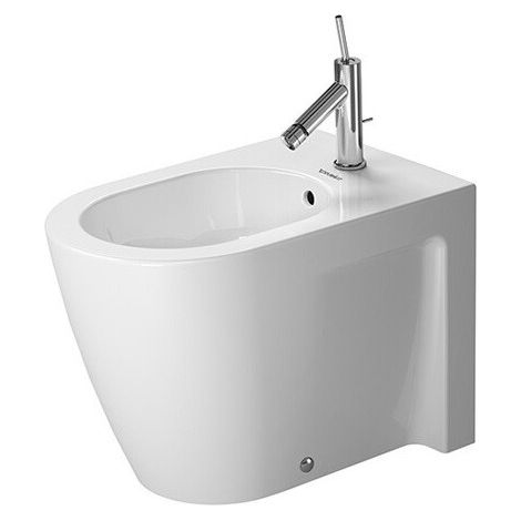 Bidet STARCK 2 Back-to-wall ÜL plage de robinettrie 370x570mm 1 trou de robinetterie blanc