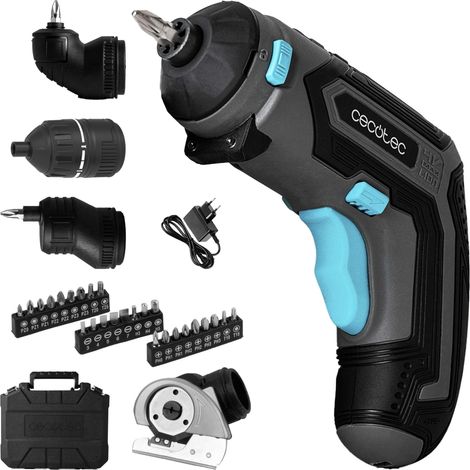 Tournevis à Batterie Compact PowerGyro 3500 Total Set. 4 V 1500 mAh, 4 Têtes Interchangeables, 200 tr/min, Couple 6 Nm avec 10 Positions, Lumière LED, Design Ergonomique, Mallette Incluse (1/5)