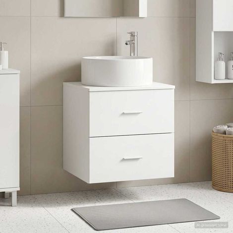 Vanidad con Lavabo de Pared  49,5 x 44,5 x 65,5 cm