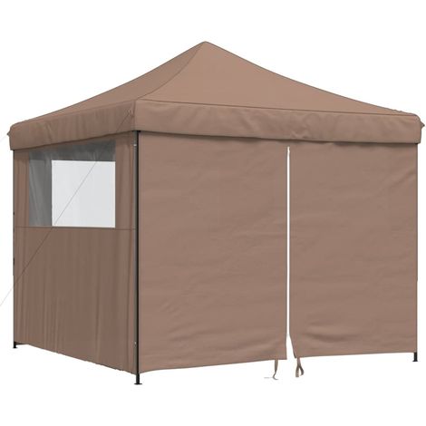 Maison Exclusive - Partyzelt Faltbar Pop-Up mit 4 Seitenteilen Br