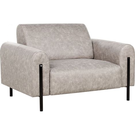 Armchair ASKIM Fabric Light Grey