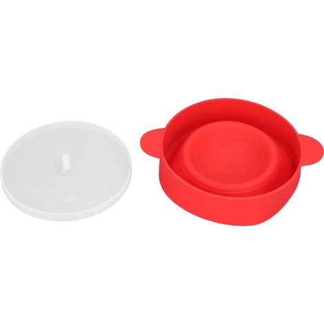 Großer Mikrowellen-Popcorn-Maker mit Deckelgriff, BPA-frei, faltbar, 40℃ bis +230℃, DIY-Popcornschüssel aus lebensmittelechtem Silikon (Rot) (1/5)