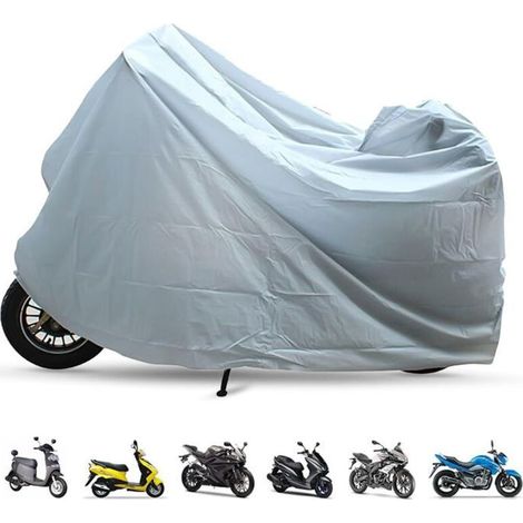 Housse moto impermeable 140x240 cm – Exterieur, interieur – Anti-pluie, UV, poussiere (1/4)