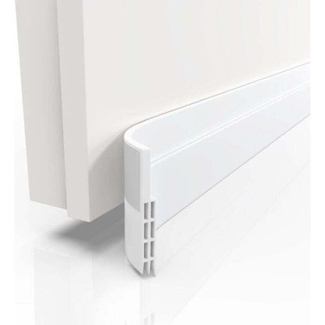 Bas de porte isolant 100cm Blanc - isolation porte Adhésif extra fort - Boudin de porte isolant froid maximale - Bas de porte anti bruit (1/4)