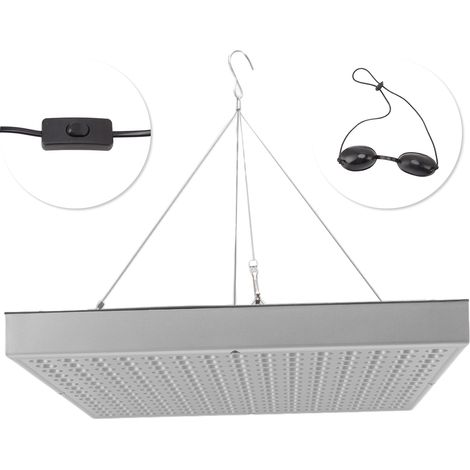 Lampe de bronzage visage et corps 460 nm, lumière bleue intense, 225 LED, avec lunettes de protection, 15 W, 100-240 V, prise européenne (1/5)