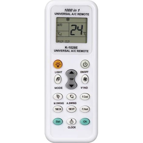 Télécommande Universelle Clim pour Climatiseur Mural Remplacement Compatible avec Climatiseurs Muraux Contrôleur Infrarouge avec Écran LCD (1/5)