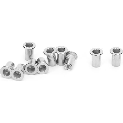 50 écrous à sertir M5 en acier inoxydable, fixations, fournitures industrielles (1/5)