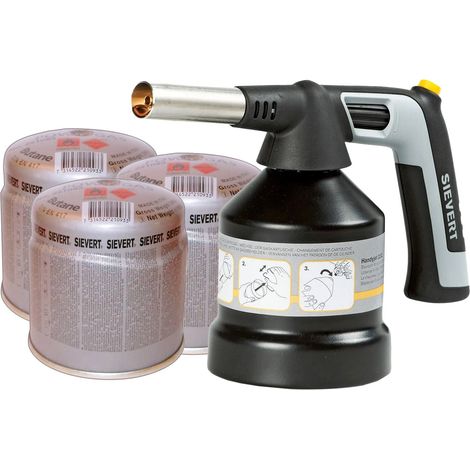 SIEVERT Lötlampe Handyjet 2283 mit 3x Stechkartusche - 228301-Set1