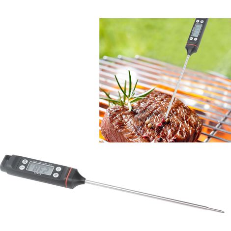 Thermomètre alimentaire miniature haute puissance pour griller la viande, le lait et faire des barbecues, avec un grand écran numérique. (1/5)