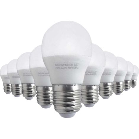 Pack de 10 - Ampoule E27 LED 8W 220V G45 300° - Blanc Chaud - SILUMEN (1/4)
