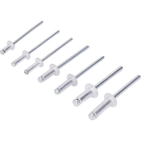 Lot de 180 pop rivets à grande collerette en alliage d'aluminium 6 dimensions assortment coffret avec boîte pour assemblage (1/5)