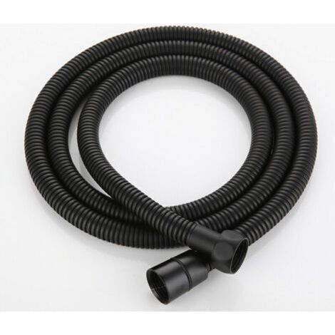 Flexible de Douche 1.5M Noir Mat, Tuyau de Douche Universel en Acier Inoxydable Cable de Douche, Anti-Explosion et Anti-Torsion (1/5)