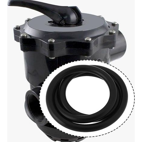 Joint torique pour vanne de piscine 142 mm NBR 142 x 6 mm compatible avec valve Praher à montage supérieur à 6 voies pour piscine