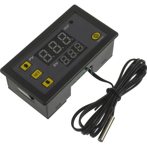 1 régulateur de température, interrupteur thermostat numérique, sonde ntc 10k, contrôle précis, pour congélateur et climatiseur (1/5)