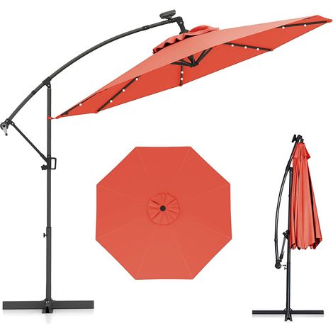 Ombrellone da giardino 300 cm con 32 luci led per piscina e altri spazi esteriori (1/3)