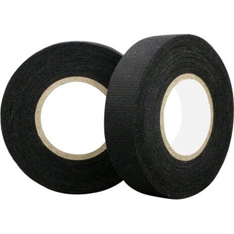 Bande ignifuge en flanelle noire résistante aux hautes températures Bande de faisceau de câblage automobile(Noir 19mm15m) (1/3)