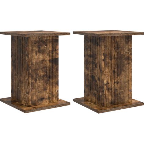 Maison Exclusive - Supporto per piante 2 pcs Rovere Fumo 30,5 x 30 x 43 cm