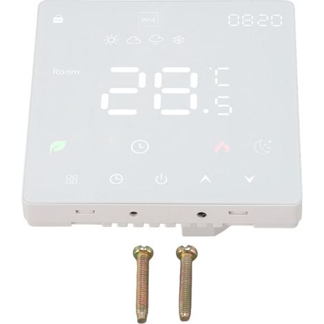 Thermostat intelligent tactile, interrupteur de contrôle de la température de la chaleur électrique au sol, AC 90-240V (1/5)