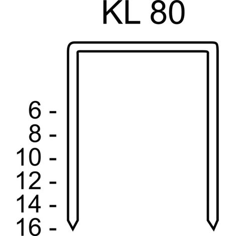 Agrafes KL 80/16 CNK