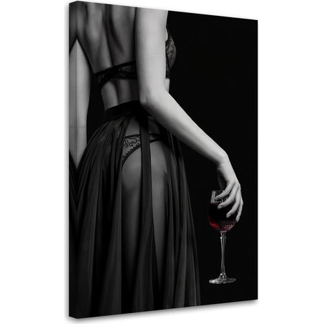Wandbild für das Schlafzimmer Wohnzimmer Schöne Frau in Unterwäsche 40x60 cm (1/5)