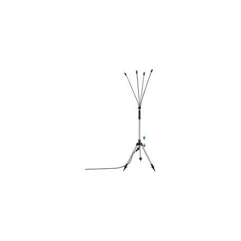 Brumisateur sur pied réglable 26,4-45,7 pouces – Système de brumisation portable 360° – Conduit d'eau flexible 26 pieds – Pour terrasse extérieure (1/5)